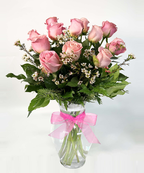 Long Stemmed Pink Roses