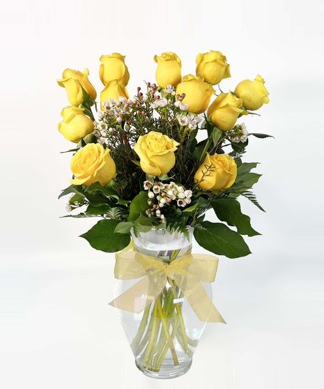 Long Stemmed Yellow Roses