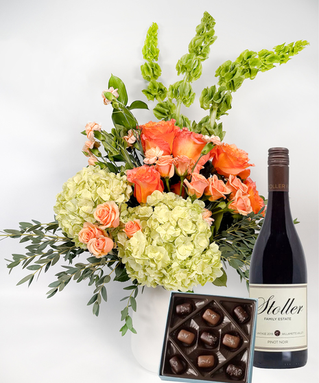 Sunset Glow with Chocolates & Wine - Valentine's 2025